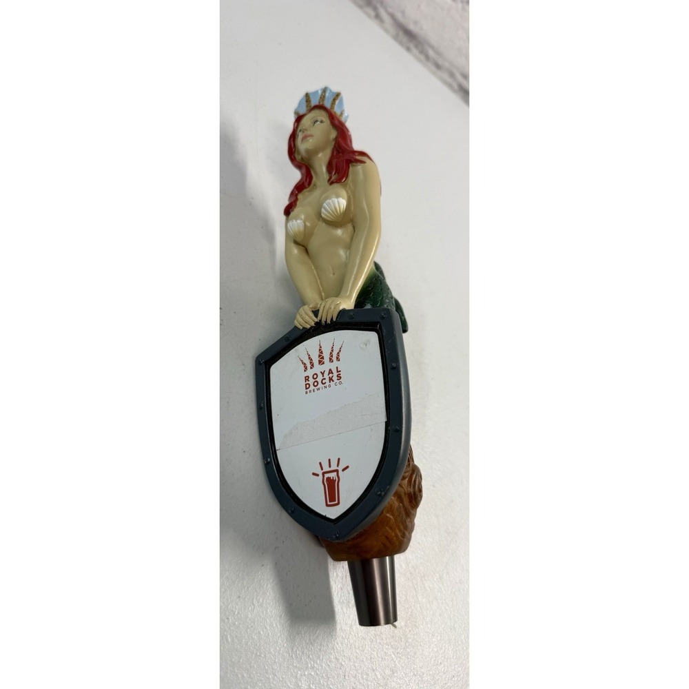 Royal Docks Brewing Co Keg Pull Beer Tap Handle 10.5" Mermaid